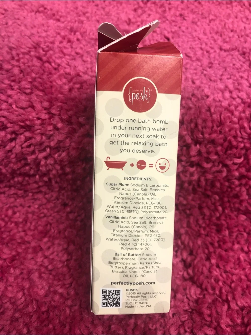 Perfectly Posh Holiday Baths Are Da Bomb— box of 3. New in box. Retired